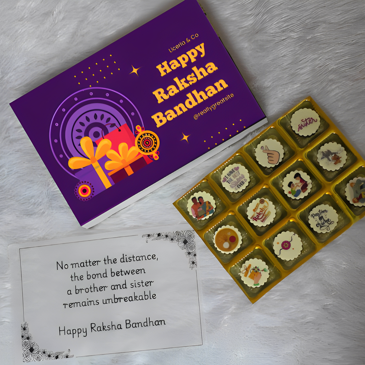 Rakhi Radiance - Transforming your photo into sweet luxury